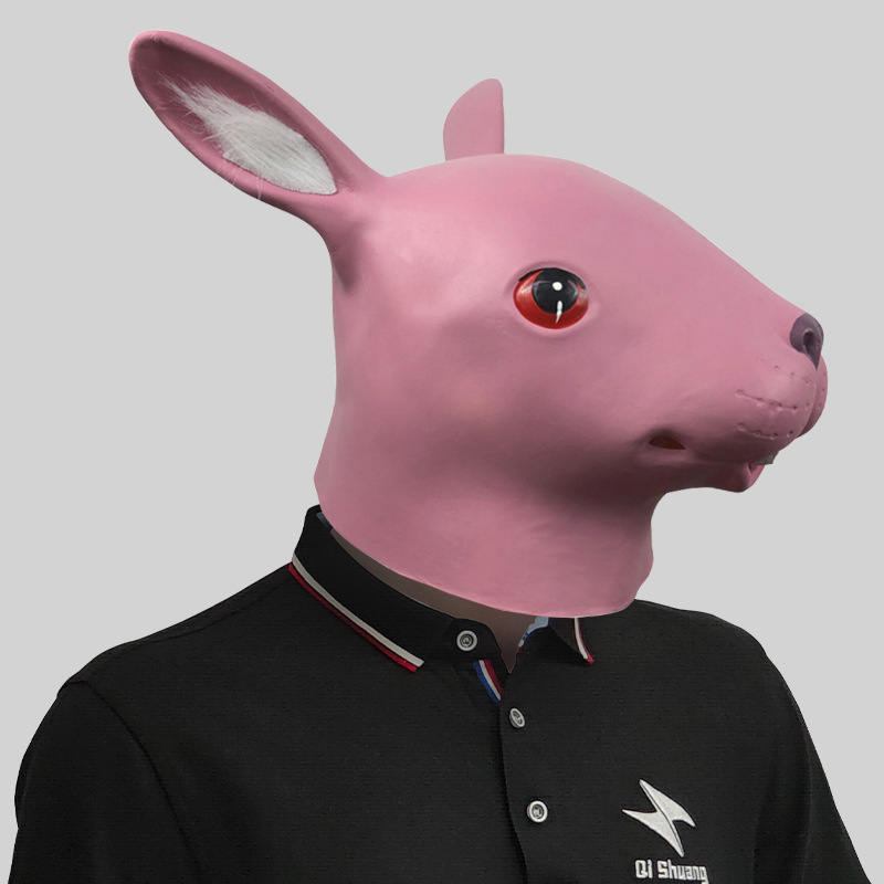Cute rabbit animal head mask