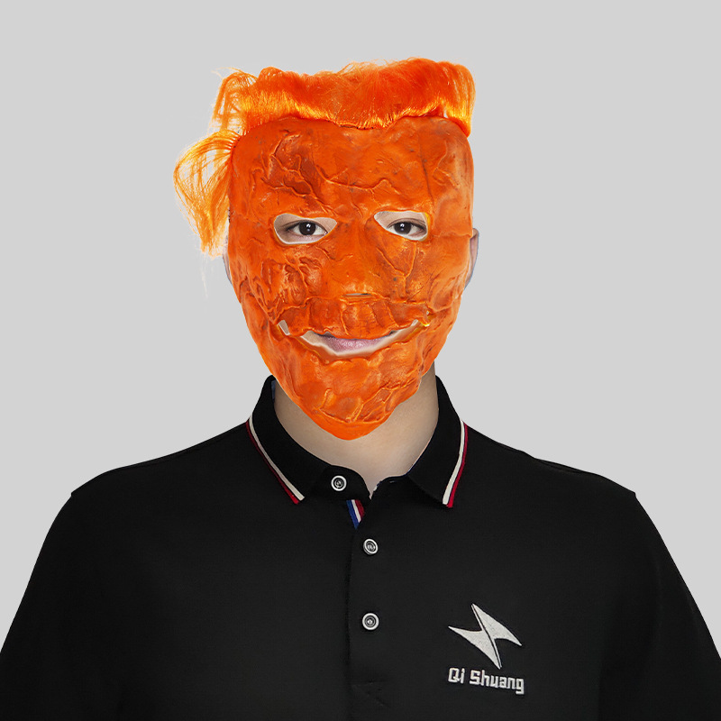 Pumpkin skin mask head cover
