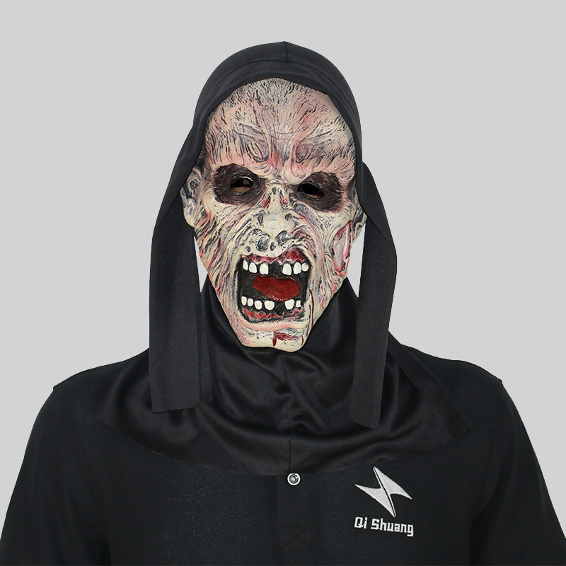 The scar has a mask on his face
