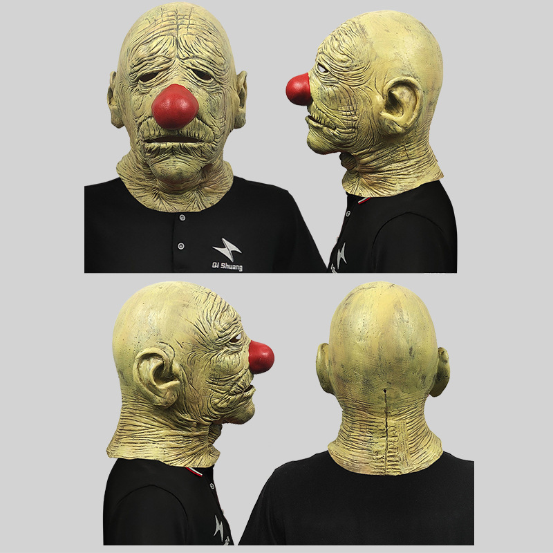 Clown old man scary mask