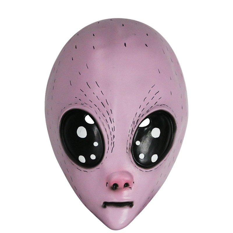 Pink Grimace scary alien mask