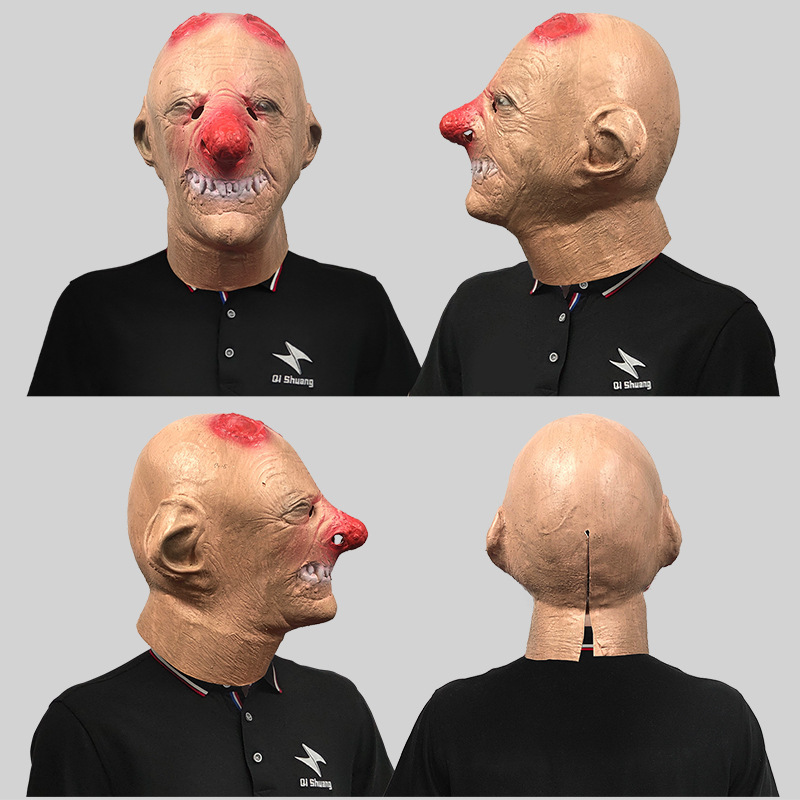 Red Nosed clown horror headgear