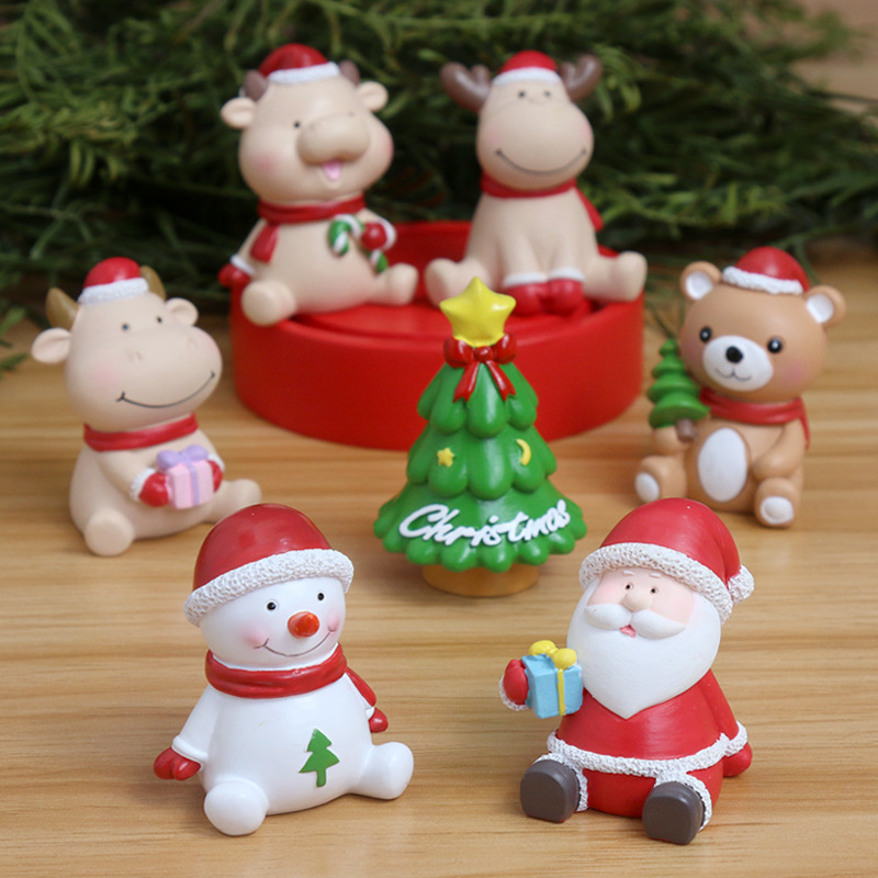Christmas Filler for Santa Claus with Parachute Santa Claus Doll Pendant Parachute Figures Plush Venue Adornments Hangers to Decorate