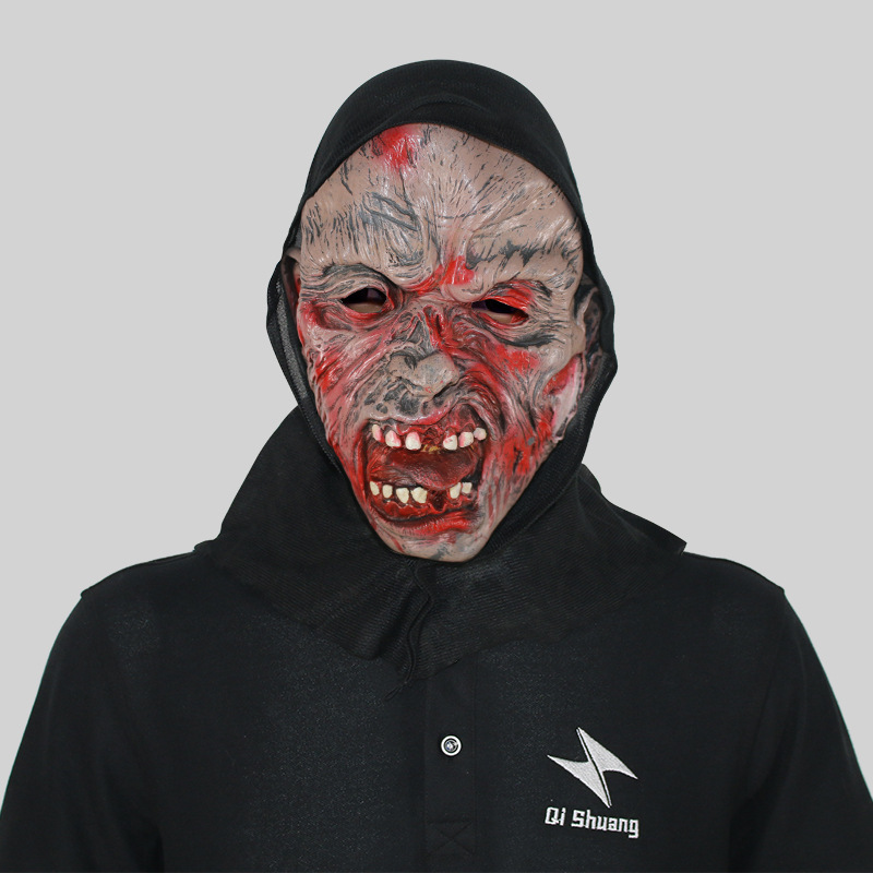 Bloody face with a mask