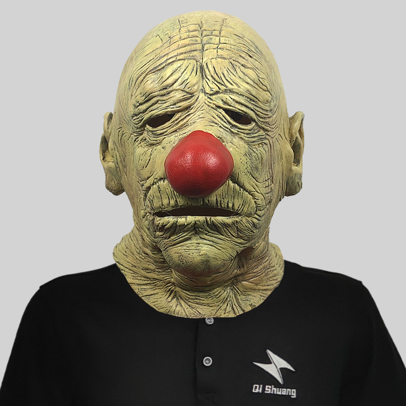 Clown old man scary mask