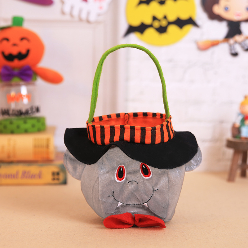 Halloween Trick or Treat Bags Hands Party Favors Basket Black Pumpkin Green Witch Red Demon Bat Halloween Bags