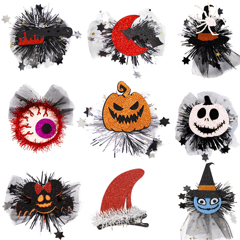 Halloween Hairpin Headdress Spider Pumpkin Web Ornament