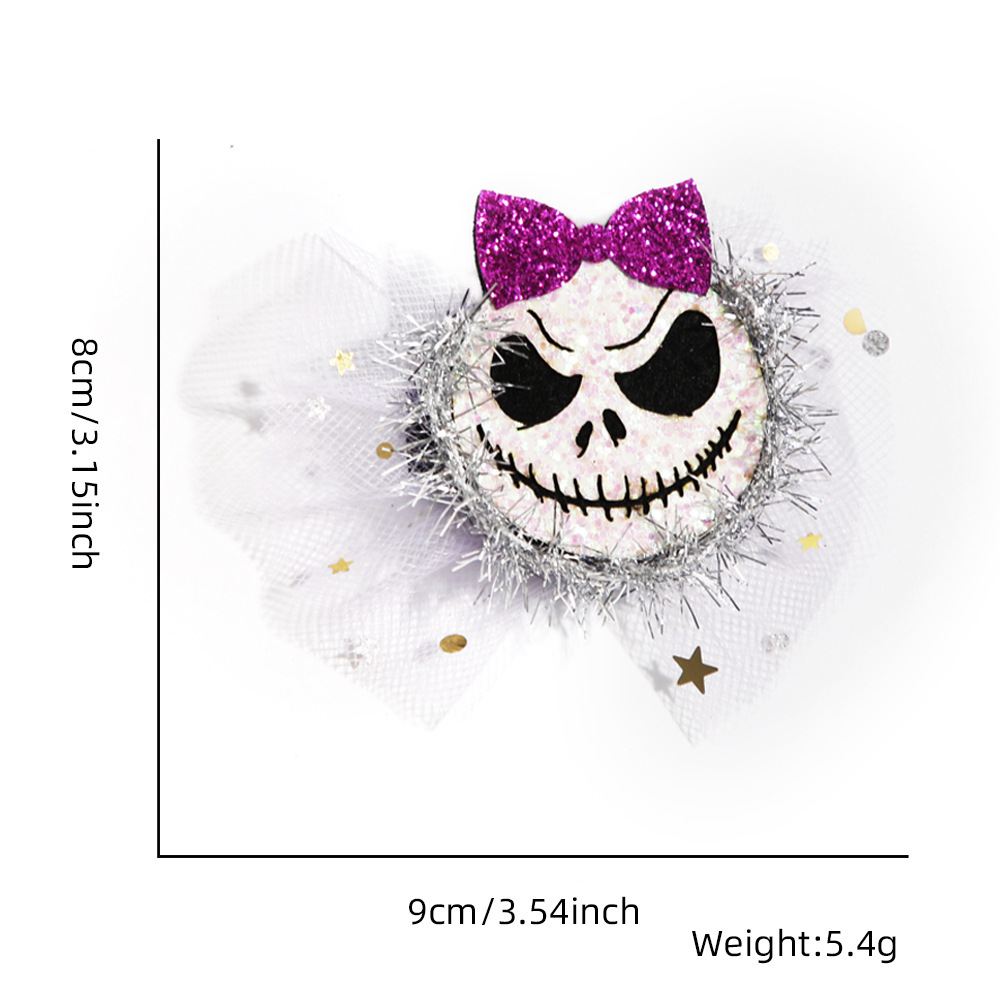 Halloween Hairpin Headdress Spider Pumpkin Web Ornament