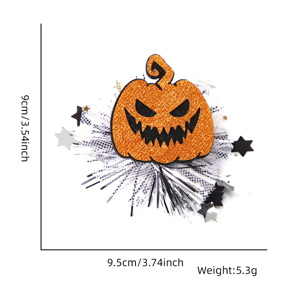 Halloween Hairpin Headdress Spider Pumpkin Web Ornament