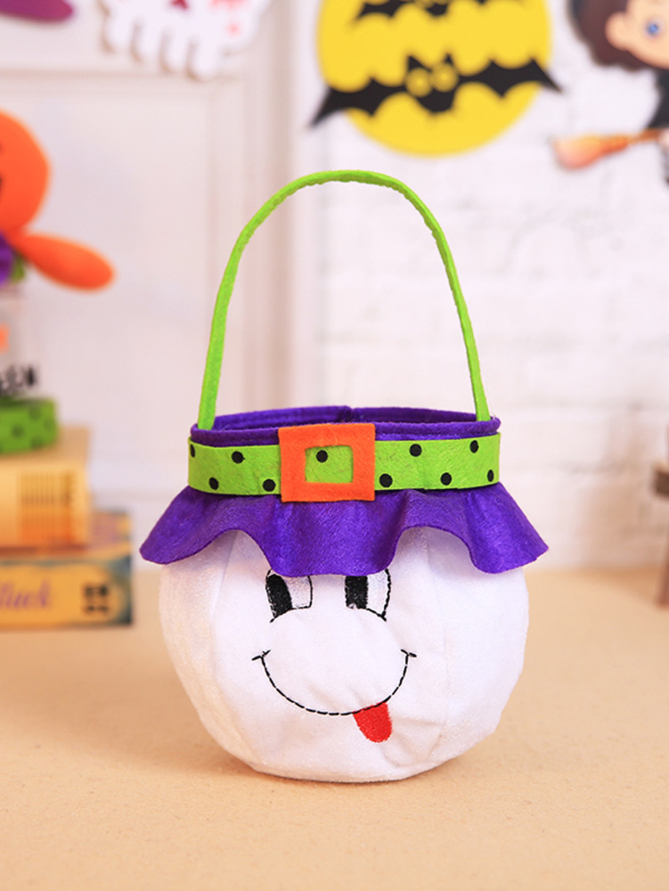 Halloween Trick or Treat Bags Hands Party Favors Basket Black Pumpkin Green Witch Red Demon Bat Halloween Bags