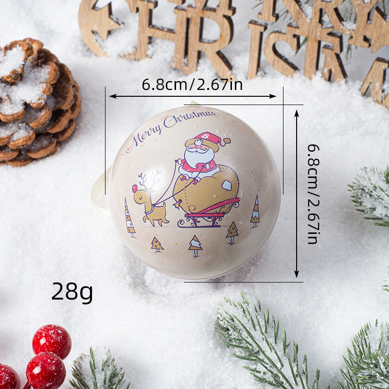 Christmas Decoration Pendants Christmas Candy Tin Pendants Iron Balls Christmas Supplies