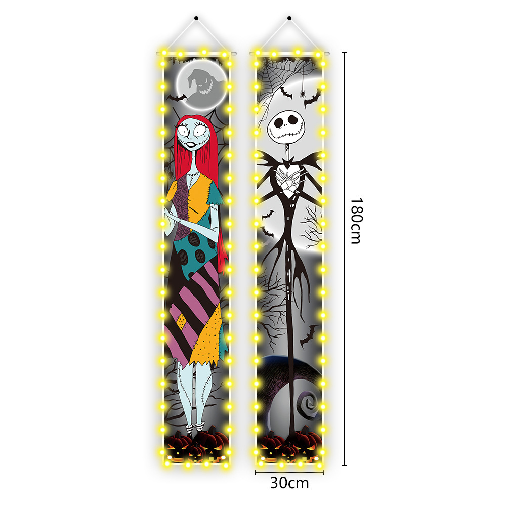 Halloween Lights Couplet Skeleton Couple Spooky Atmosphere Halloween Decorations