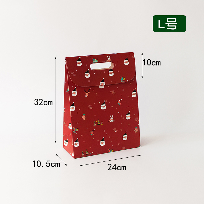 Red Green Christmas Gift Box Candy Box Candy Bag Carry-On Gift