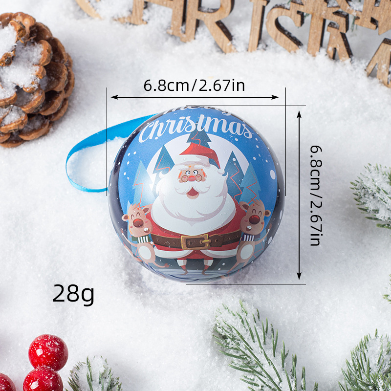 Christmas Decoration Pendants Christmas Candy Tin Pendants Iron Balls Christmas Supplies