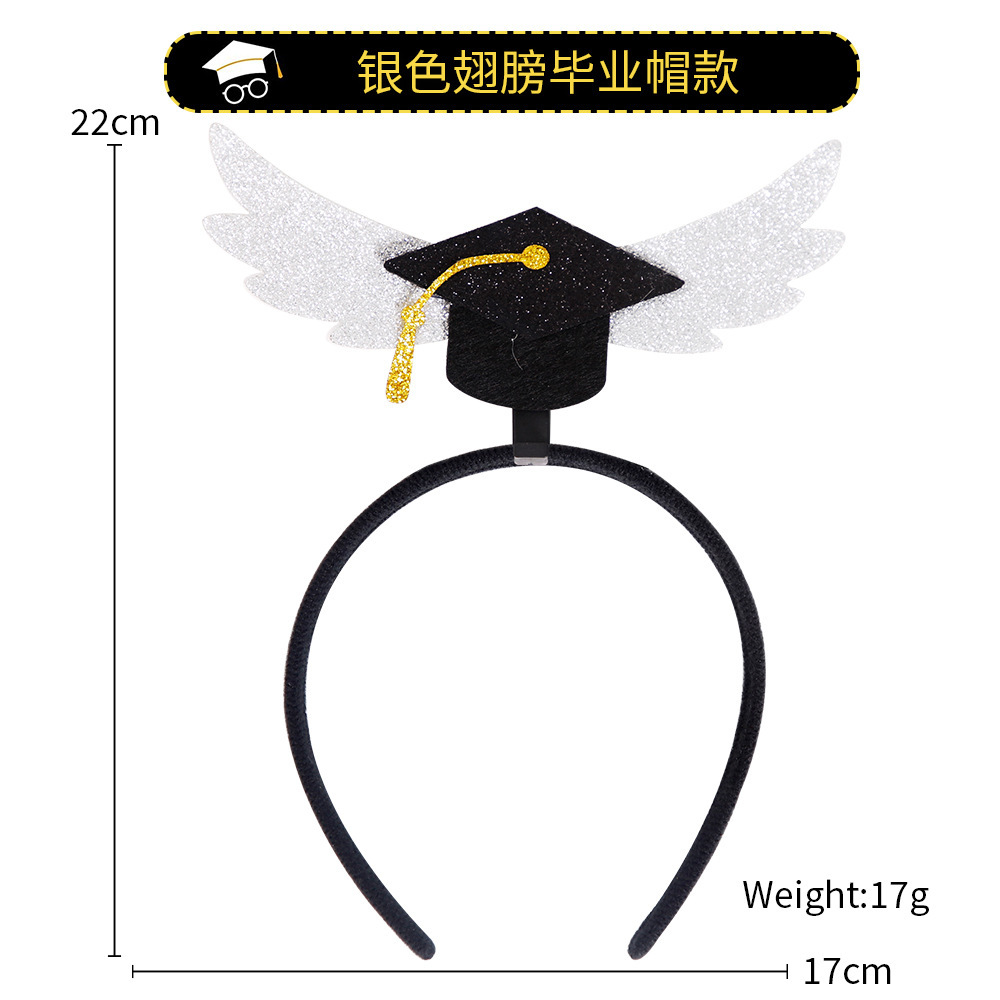 Graduation Season Decoration Headband University Kindergarten Graduation Ceremony Photo Props Headband