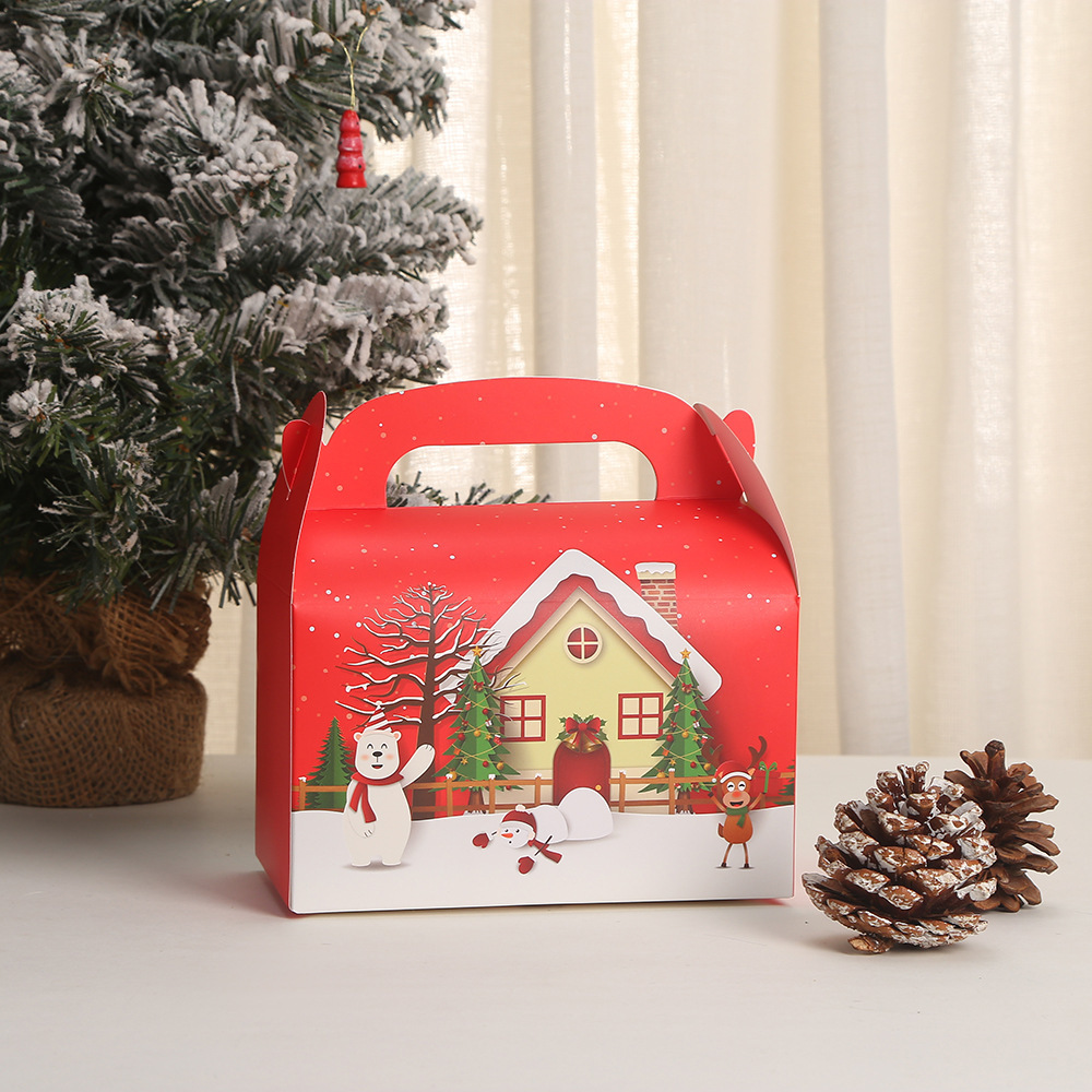 Christmas Hand Box Apple Box Christmas Gift Box Candy Carton