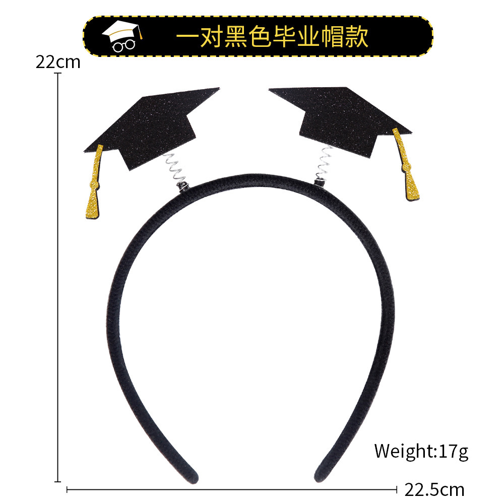 Graduation Season Decoration Headband University Kindergarten Graduation Ceremony Photo Props Headband