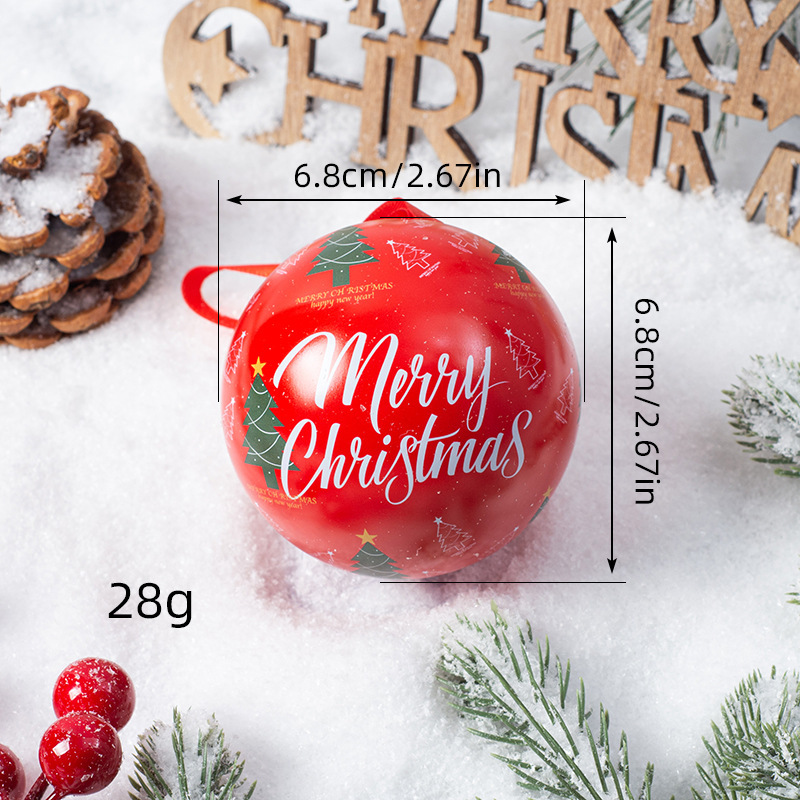 Christmas Decoration Pendants Christmas Candy Tin Pendants Iron Balls Christmas Supplies