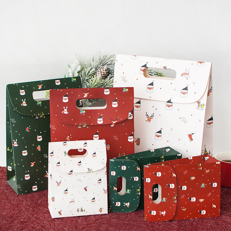Red Green Christmas Gift Box Candy Box Candy Bag Carry-On Gift