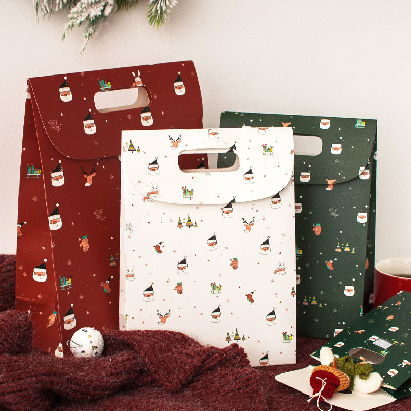 Red Green Christmas Gift Box Candy Box Candy Bag Carry-On Gift