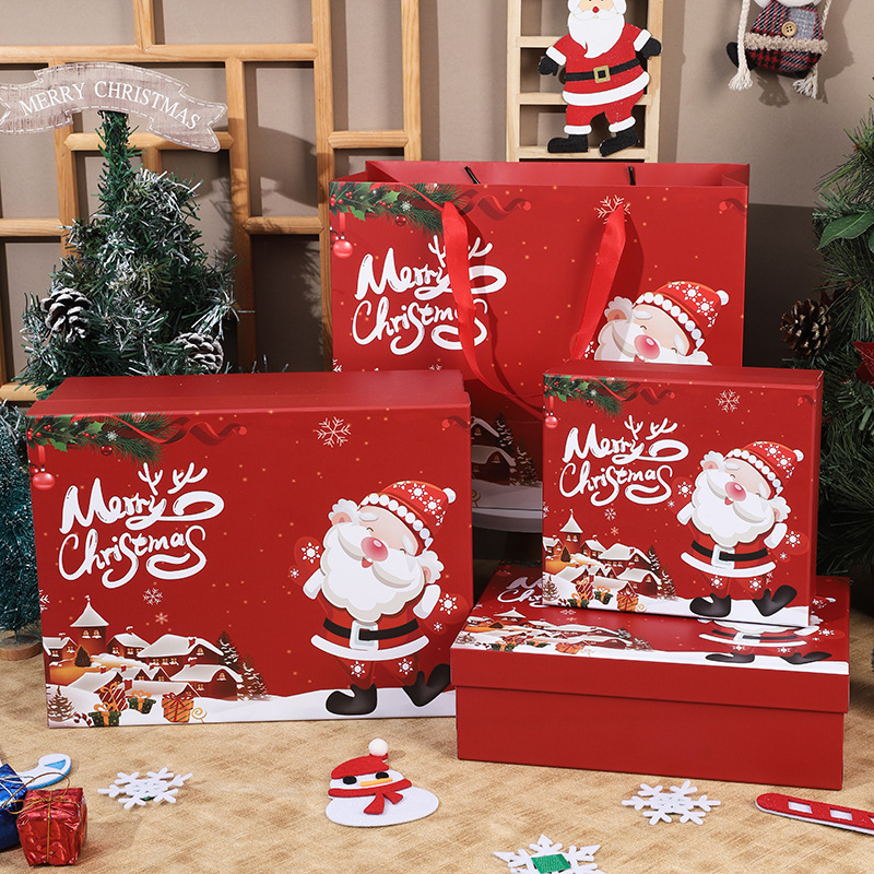 Christmas Gift Bags Tote Bags with Christmas Bags Multifunctional Non-Woven Christmas Bags