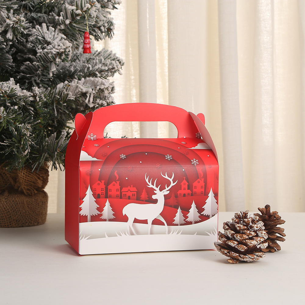 Christmas Hand Box Apple Box Christmas Gift Box Candy Carton