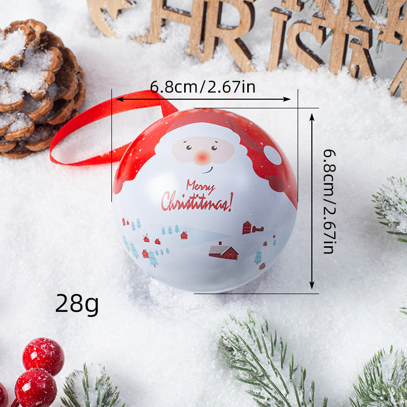 Christmas Decoration Pendants Christmas Candy Tin Pendants Iron Balls Christmas Supplies
