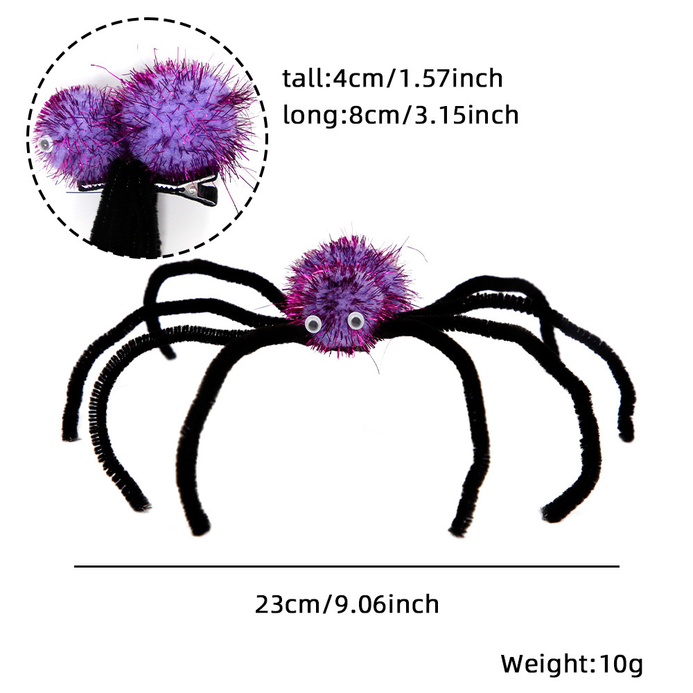 Halloween Spider Hairpin Children Adult Halloween Party Prop Spider Hair Accessories