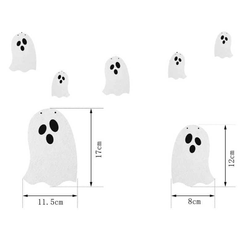 Halloween Ghost Flag Party Decoration Banner Pull Flower Pull Flag Hanging Decoration Ghost Festival Pendant