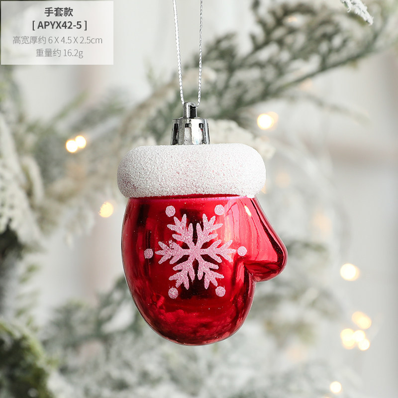 2pcs/set Christmas Tree Hanging Charms Candy Gift box Santa Claus Pendants Holiday Decorations