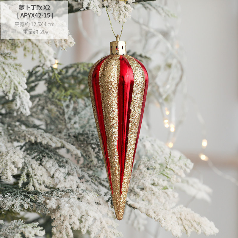 2pcs/set Christmas Tree Hanging Charms Candy Gift box Santa Claus Pendants Holiday Decorations