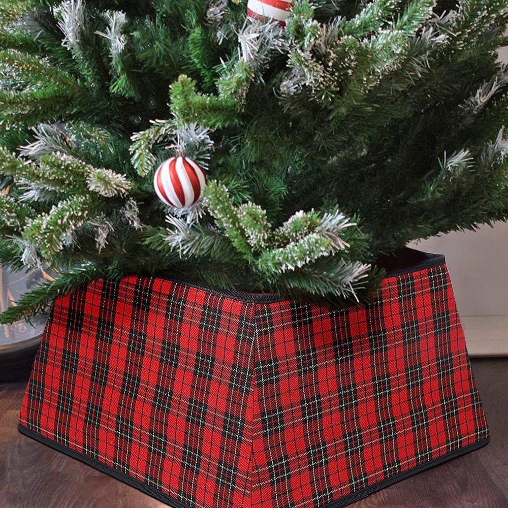 Christmas Tree Stand Base Sequins Christmas Tree Burgundy Shimmer Velvet Tree Stand Cover Sparkling Tree Skirt Christmas Decorations Maroon Xmas Tree Base