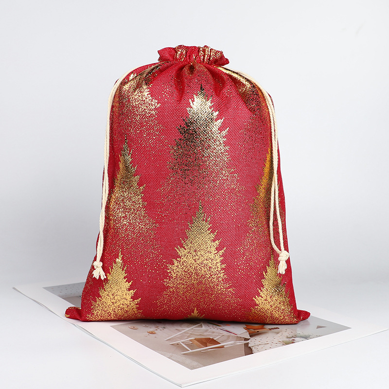 Christmas Bronzing Gift Bag Christmas Candy Gift Storage Bag Christmas Gift Bag