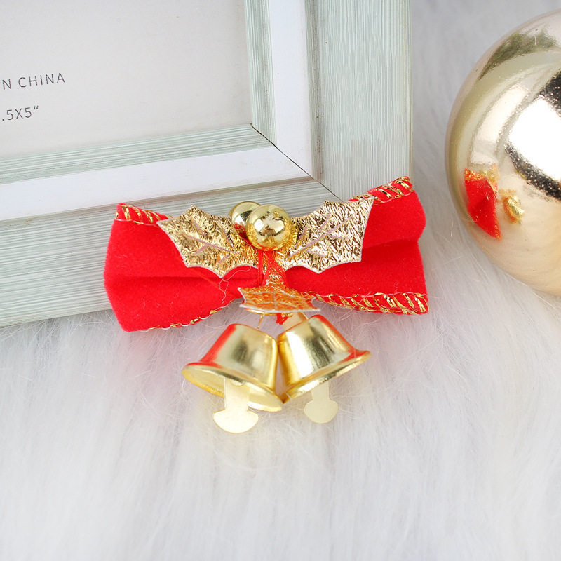 Christmas Small Bow Bell Christmas Tree Decoration Mini Bell Pendant