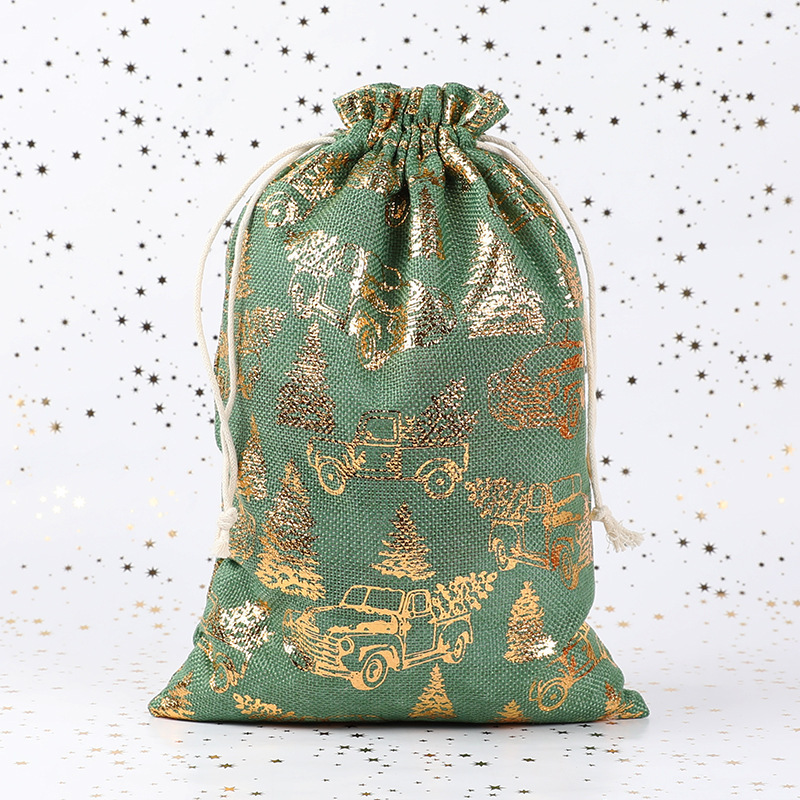 Christmas Bronzing Gift Bag Christmas Candy Gift Storage Bag Christmas Gift Bag