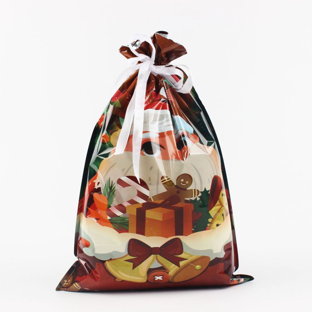 Christmas Gift Doll Bags with Drawstring Christmas Goody Gift Bags Small Fabric Xmas Candy Bags Burlap Treat Bags Christmas Gift Wrapping Bags Holiday Party Favors Decor Santa Sacks