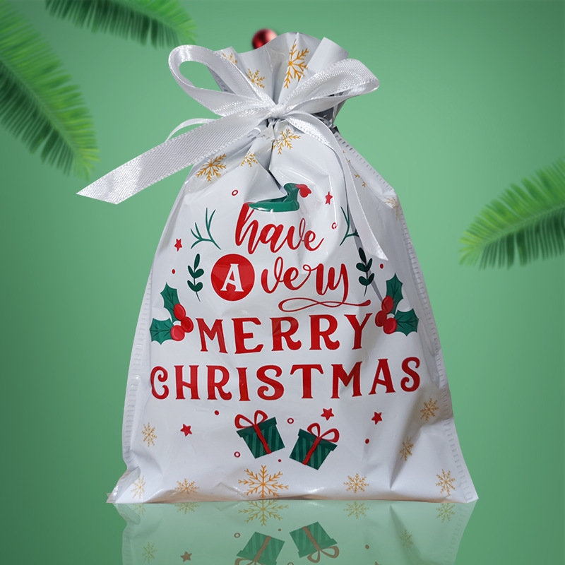 Christmas Gift Doll Bags with Drawstring Christmas Goody Gift Bags Small Fabric Xmas Candy Bags Burlap Treat Bags Christmas Gift Wrapping Bags Holiday Party Favors Decor Santa Sacks