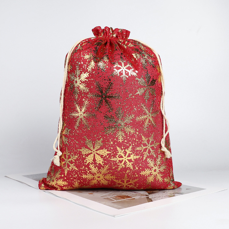 Christmas Bronzing Gift Bag Christmas Candy Gift Storage Bag Christmas Gift Bag