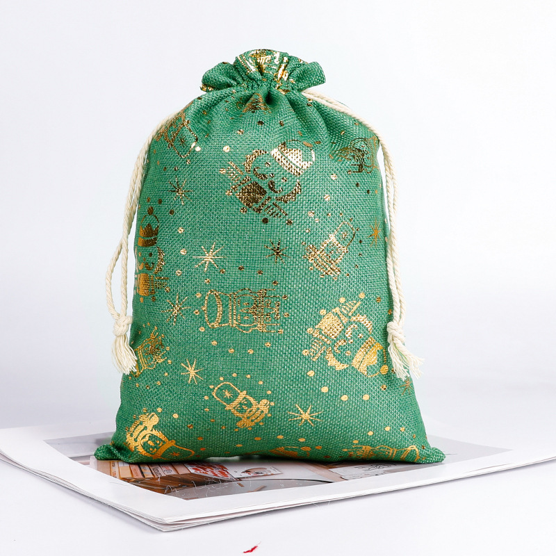 Christmas Bronzing Gift Bag Christmas Candy Gift Storage Bag Christmas Gift Bag