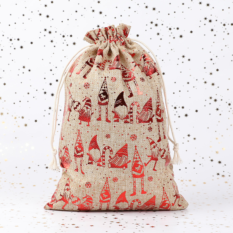 Christmas Bronzing Gift Bag Christmas Candy Gift Storage Bag Christmas Gift Bag