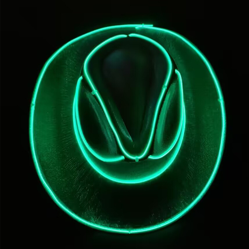Halloween LED Hat Rave Bucket Hat  Light up Crazy Hat Party Hat Fiber Optic Fabric Glow in the Dark Hat