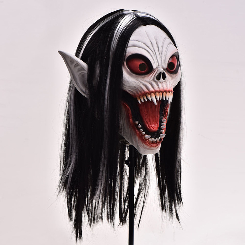 Halloween Scary Zombie Vampire Walking Monster Mask Creepy Horror Latex Full Head Mask Halloween Costume Masks for Adults