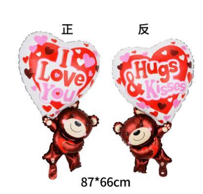 Lip Heart Love Lipstick Balloons Large Foil Lip Balloons For Birthday Valentines's Day Wedding Bridal Shower Theme Balloons Decorations