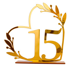 BT090【 Gold number 15】