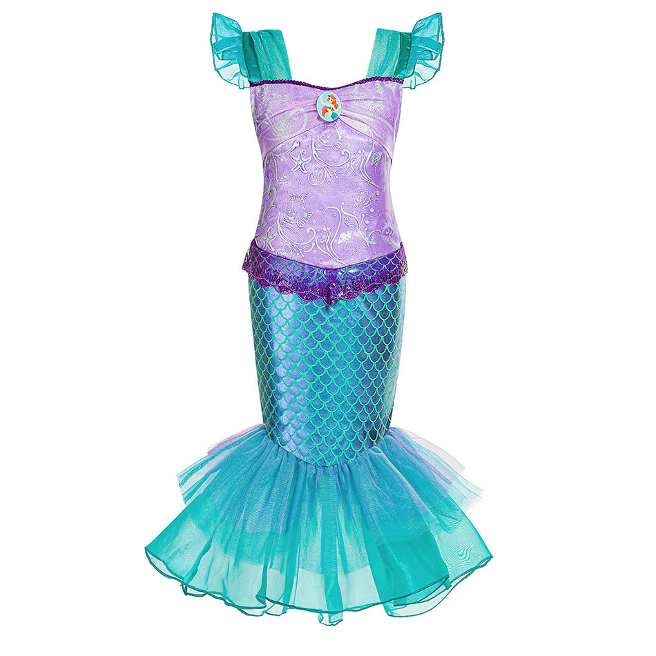 Halloween mermaid girl dress New mermaid dress Princess dress