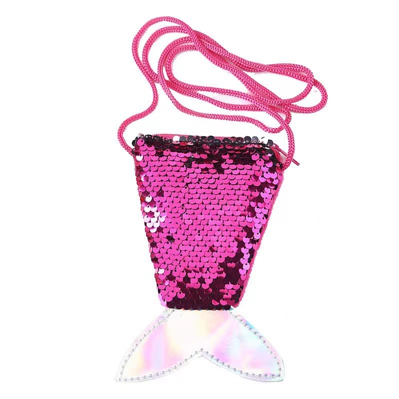 Halloween mermaid girl dress new mermaid wig necklace bag costume