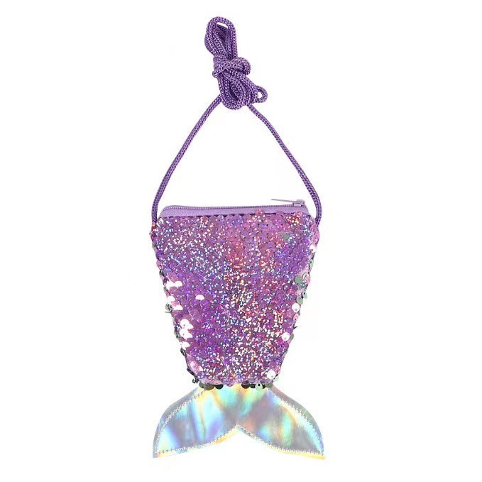 Halloween mermaid girl dress new mermaid wig necklace bag costume