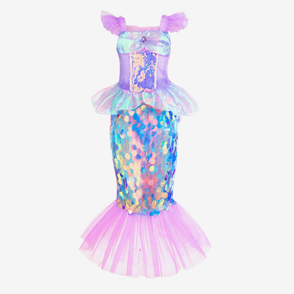 Halloween mermaid girl dress New mermaid dress Princess dress