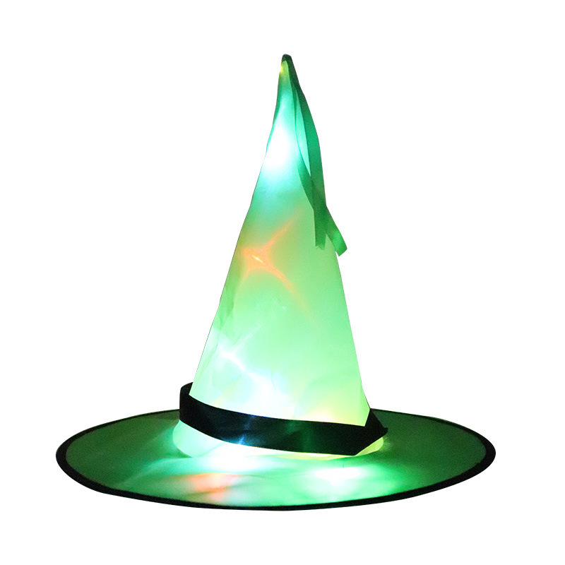 Halloween Decorations Witch Hat Lights Halloween LED Hanging Lighted Glowing Witch Hats String Lights Battery Operated Halloween Décor for Outdoor Indoor Yard Tree Garden Party Décor