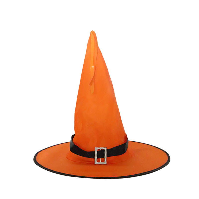 Halloween Decorations Witch Hat Lights Halloween LED Hanging Lighted Glowing Witch Hats String Lights Battery Operated Halloween Décor for Outdoor Indoor Yard Tree Garden Party Décor